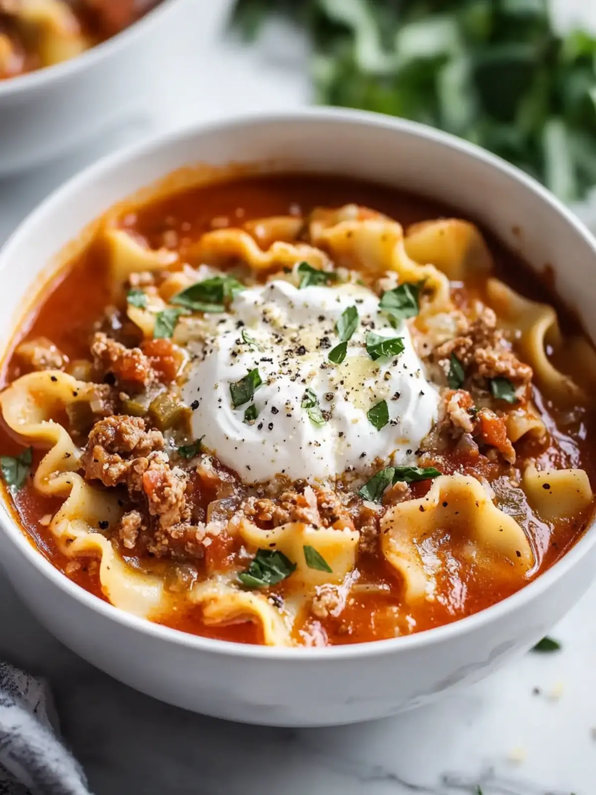 Cozy Up with Hearty Italian Lasagna Soup Tonight 2 Italian Lasagna Soup