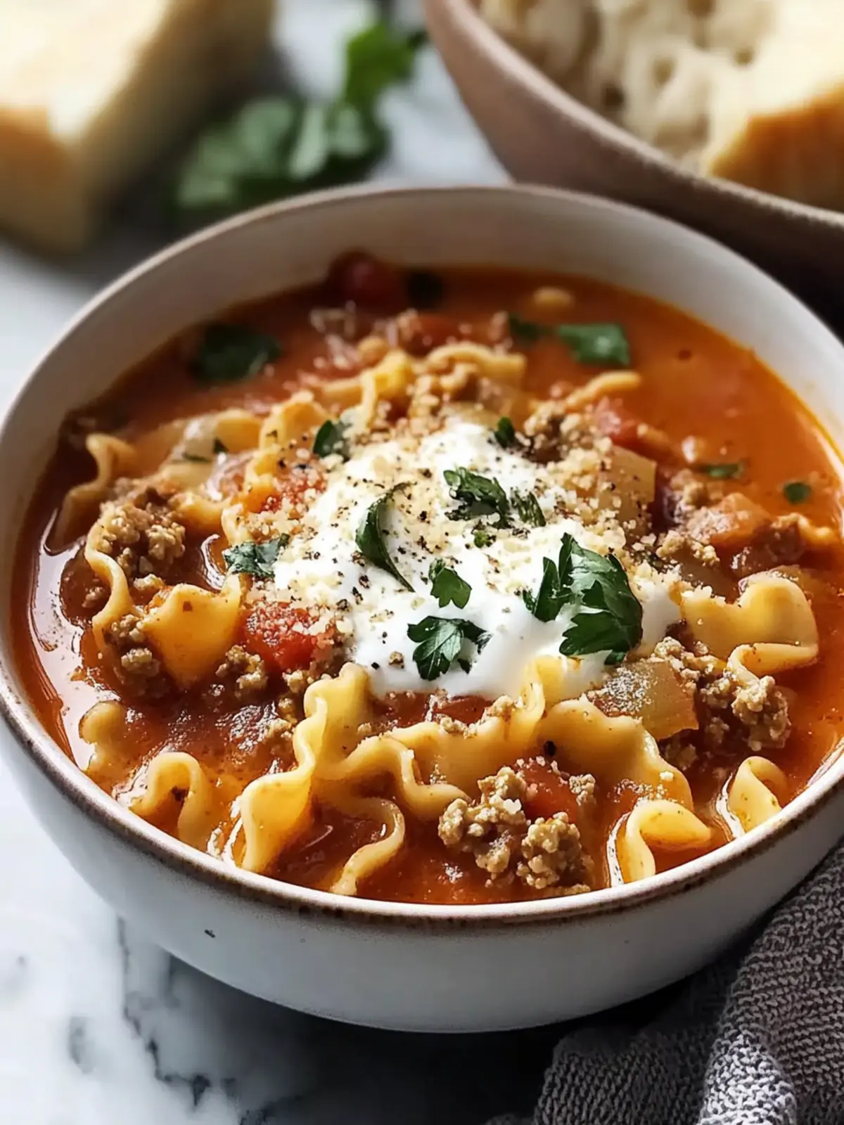 Cozy Up with Hearty Italian Lasagna Soup Tonight 3 Italian Lasagna Soup
