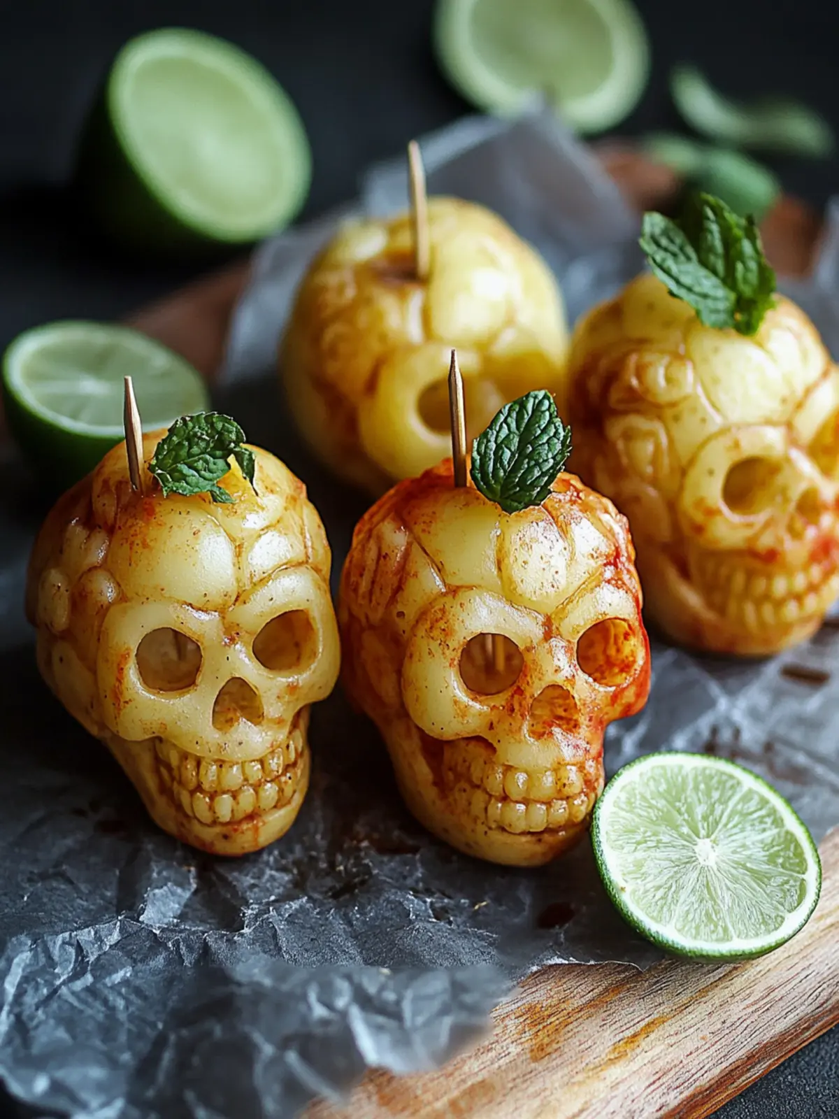 Potato Skulls Steal the Show: Spooky Snack for Halloween 3 Potato Skulls Steal