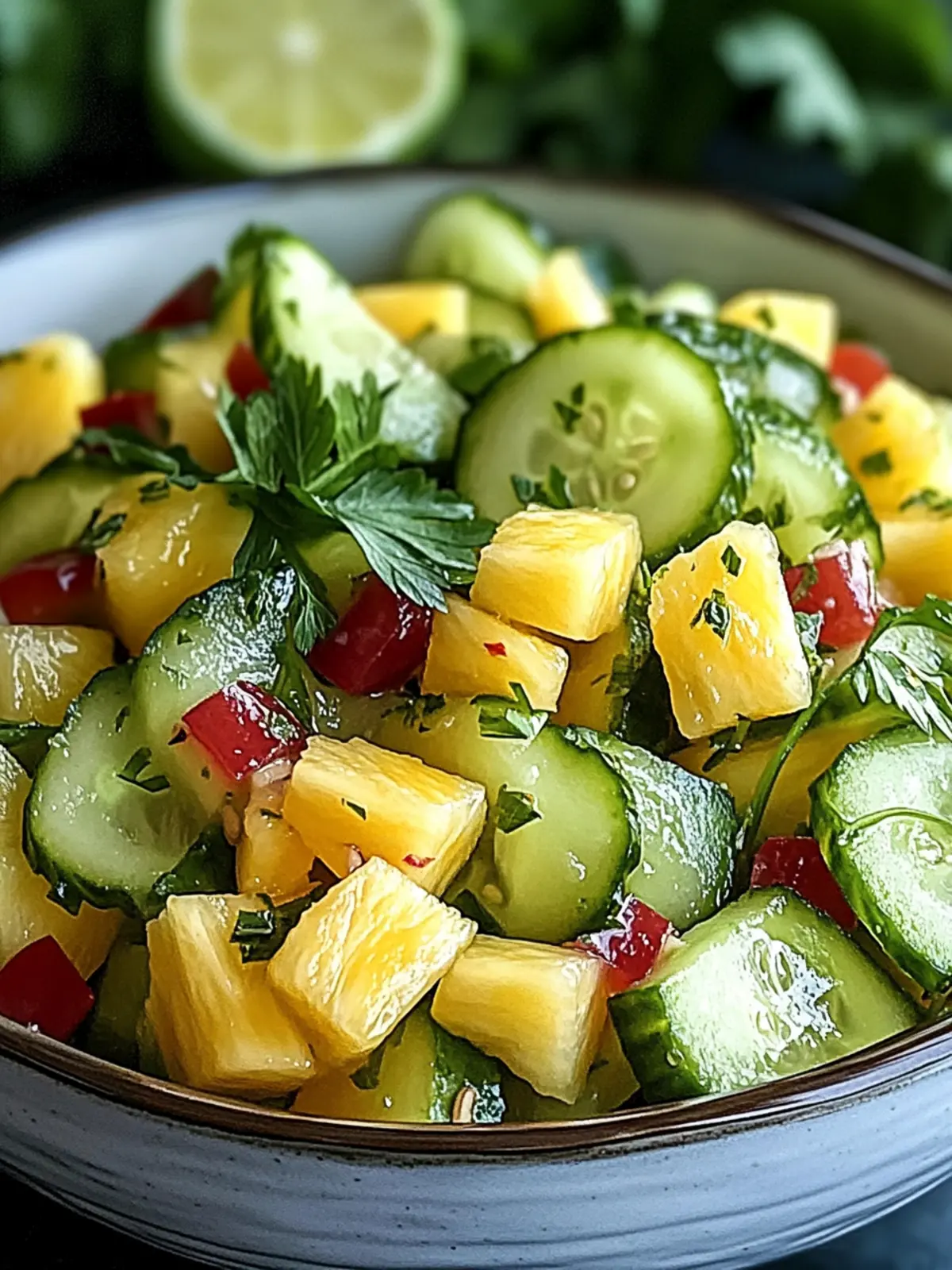 Pineapple Cucumber Salad