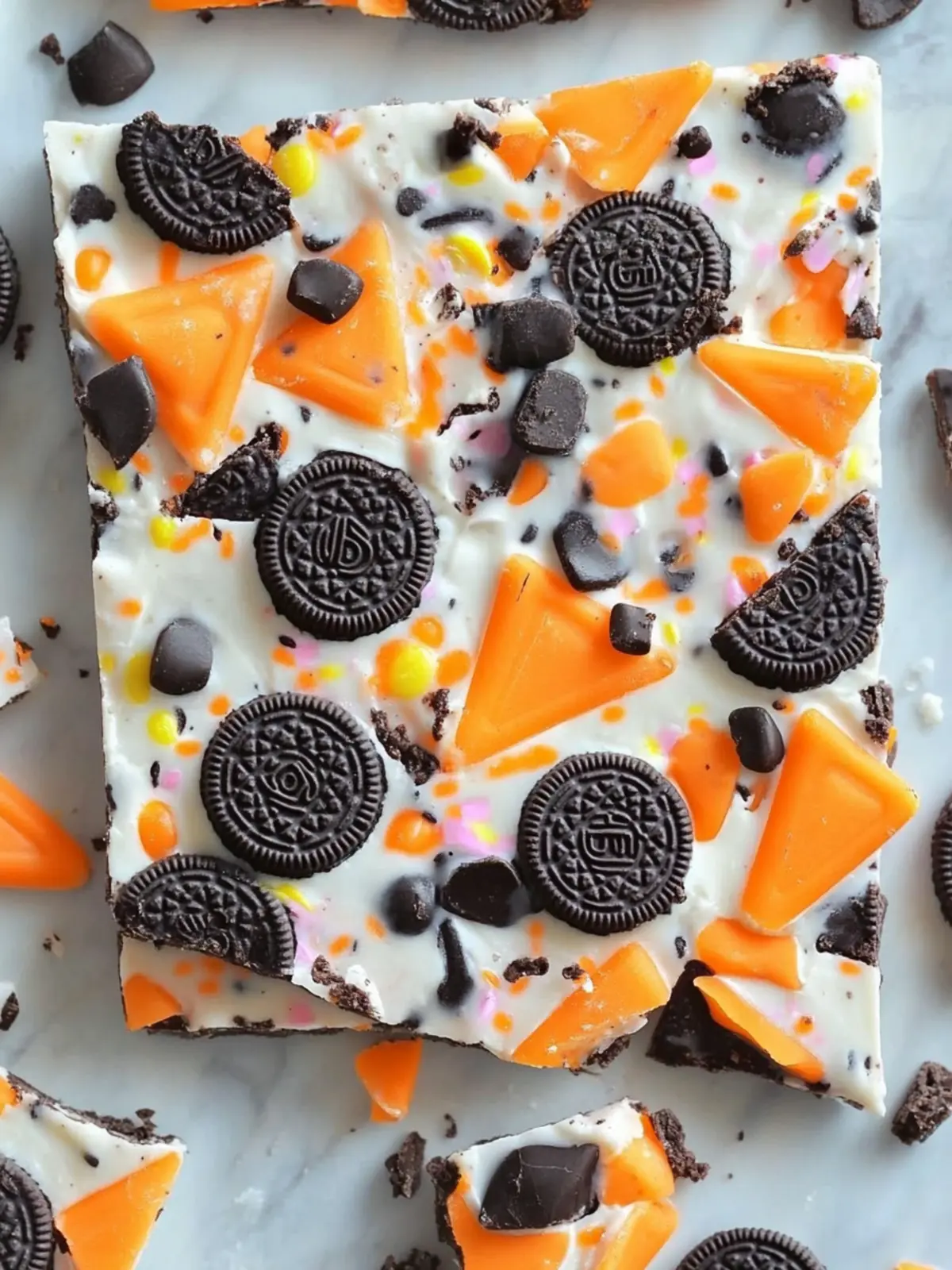 Festive Halloween Oreo Candy Bark That's Super Easy to Make 3 Festive Halloween Oreo Candy Bark
