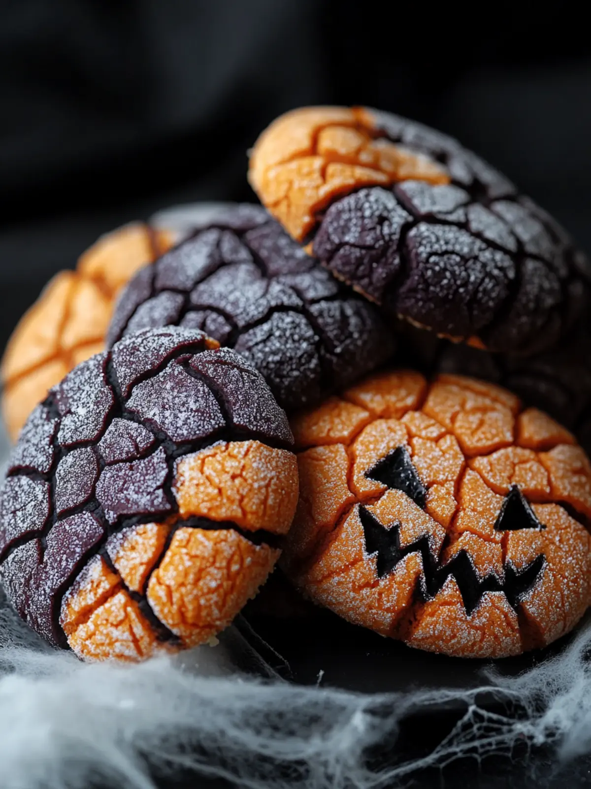 Spooky Halloween Crinkle Cookies: Easy, Chewy, and Colorful 5 HALLOWEEN CRINKLE COOKIES