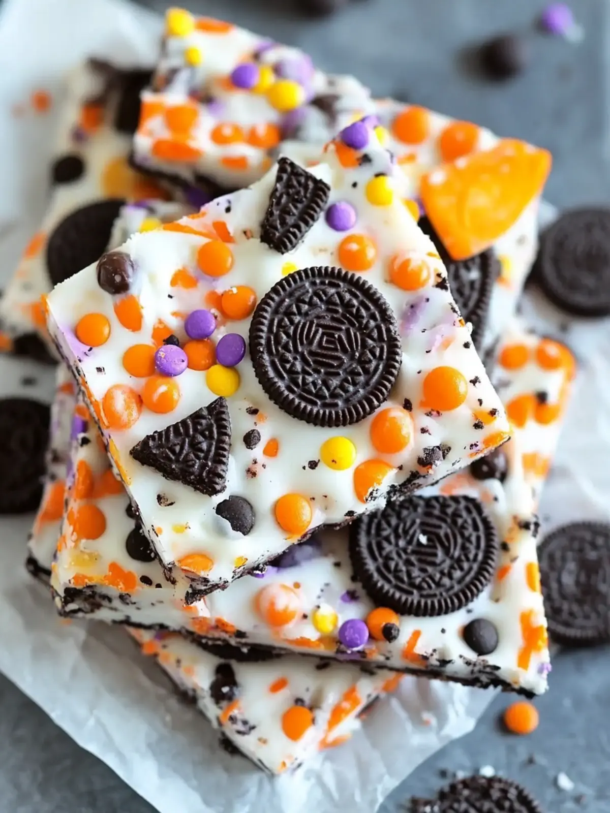 Festive Halloween Oreo Candy Bark That's Super Easy to Make 4 Festive Halloween Oreo Candy Bark