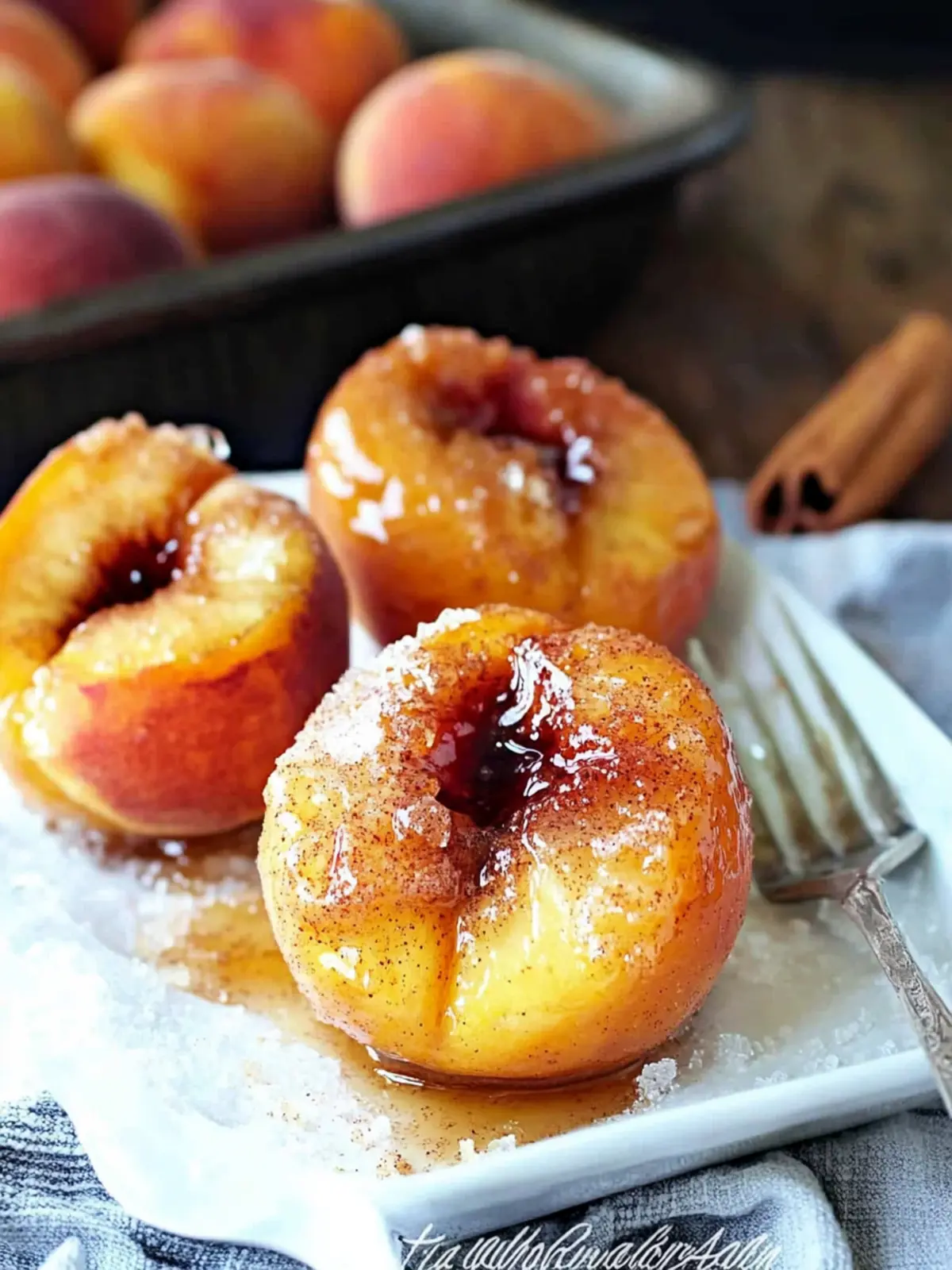 Cinnamon Sugar Baked Peaches: A Sweet Twist on Summer Joy 2 Cinnamon Sugar Baked Peaches