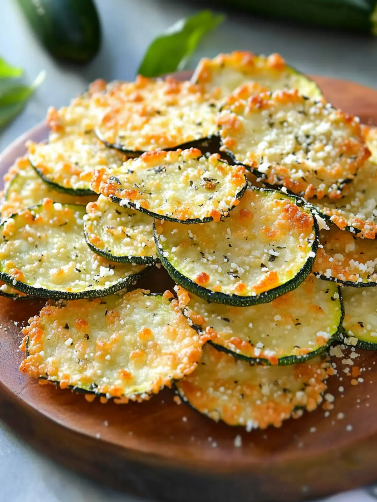 Zucchini Parmesan Crisps