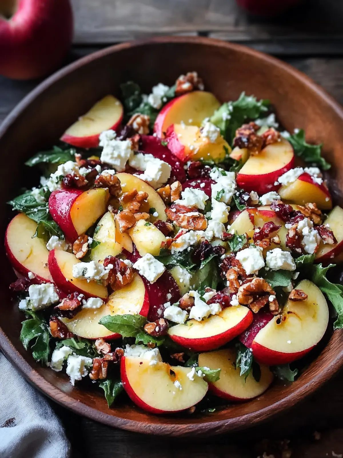 Autumn Harvest Honeycrisp Apple and Feta Salad to Savor 5 Autumn Harvest Honeycrisp Apple and Feta Salad.