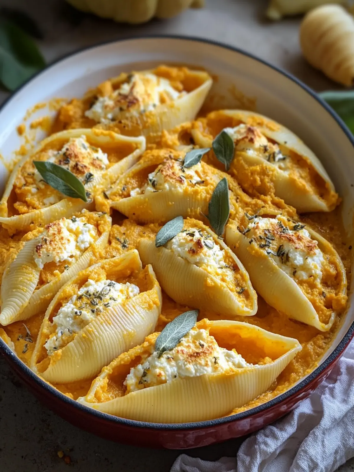 Creamy Pumpkin Ricotta Stuffed Shells for Cozy Fall Evenings 3 Creamy Pumpkin Ricotta Stuffed Shells