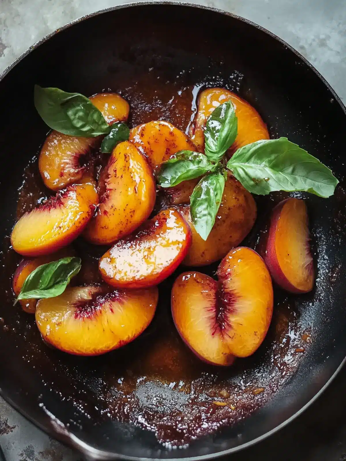 Caramelized Skillet Peaches