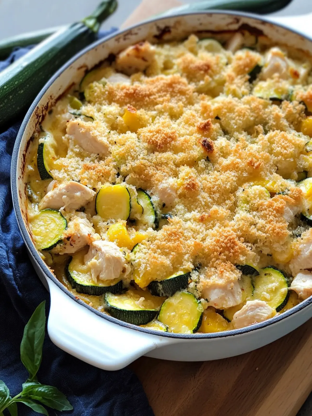 Creamy Chicken Zucchini Casserole Your Family Will Love 2 Chicken Zucchini Casserole