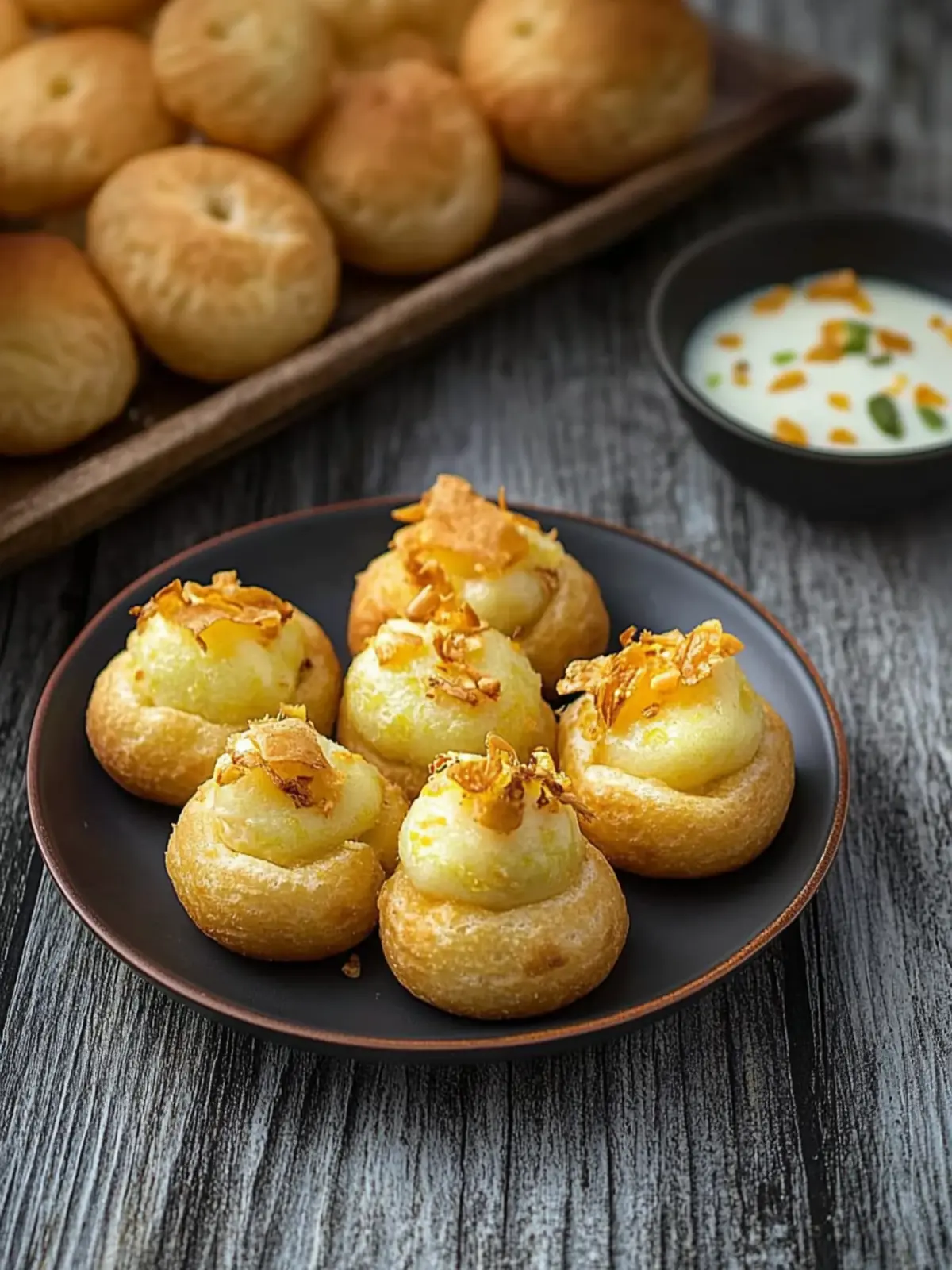 Kesar Shrikhand Golgappe: A Fun Twist on Indian Desserts 5 Kesar Shrikhand Golgappe