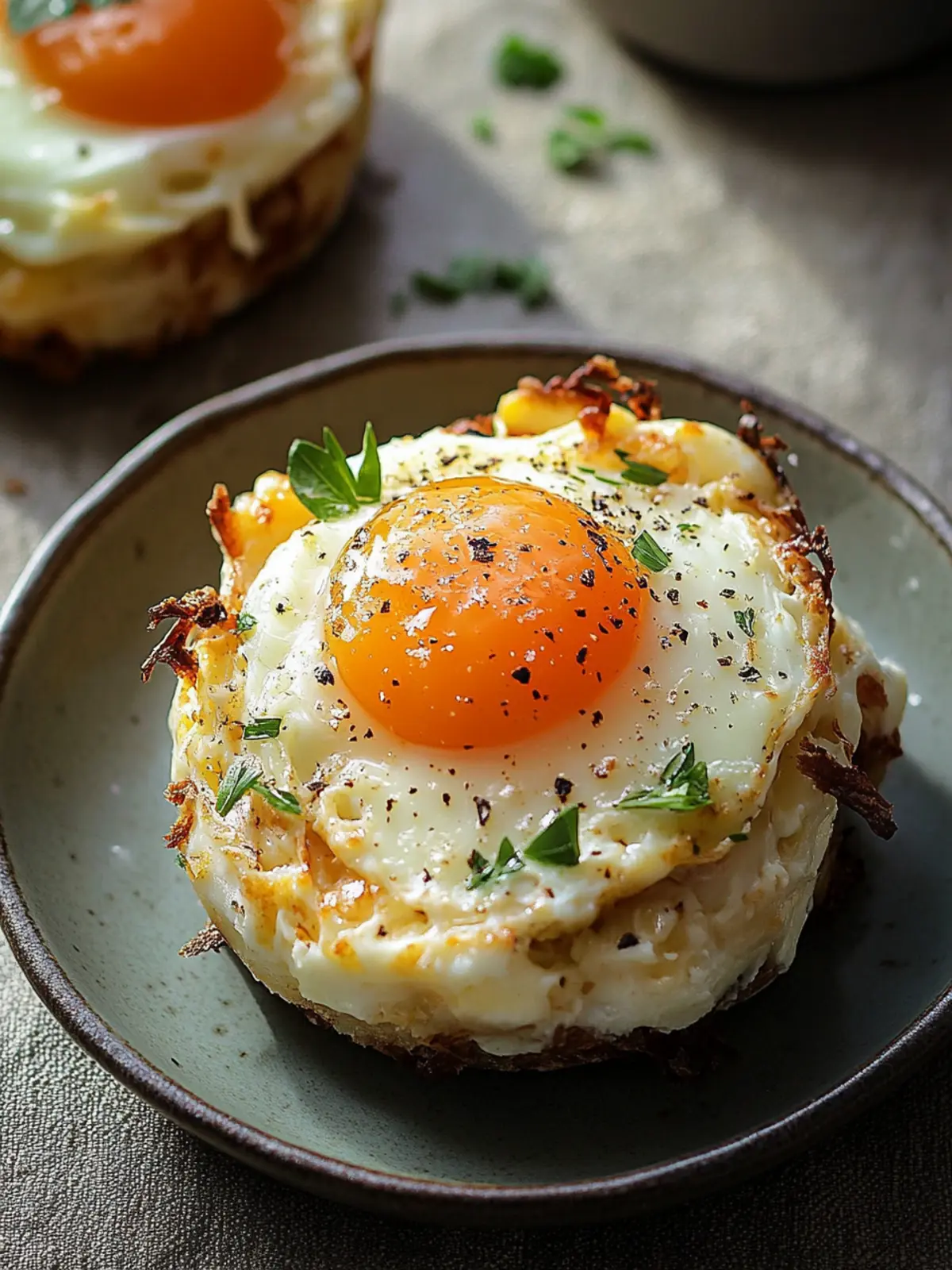 Baked Eggs Napoleon