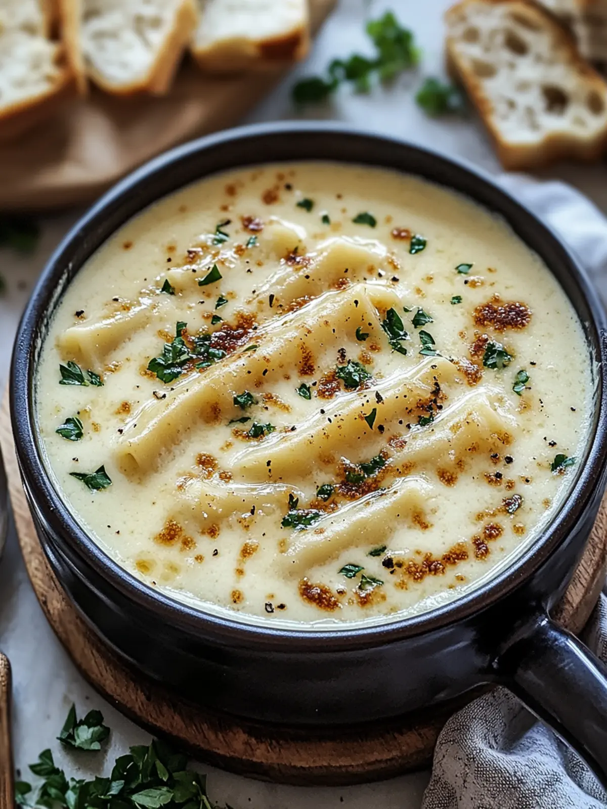 Creamy White Lasagna Soup