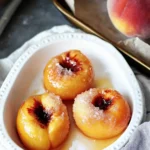 Cinnamon Sugar Baked Peaches