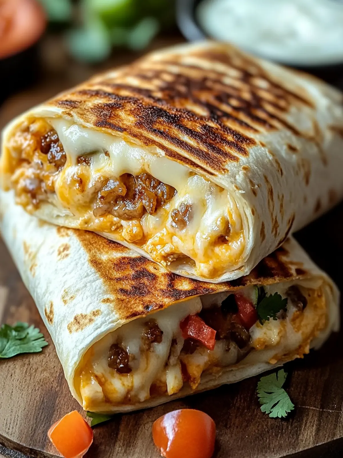 Easy Grilled Cheese Burrito