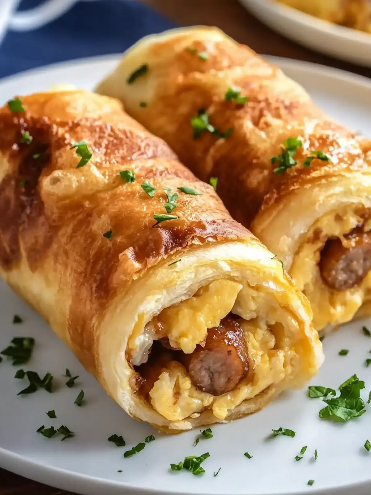Sausage Egg Breakfast Roll-Ups