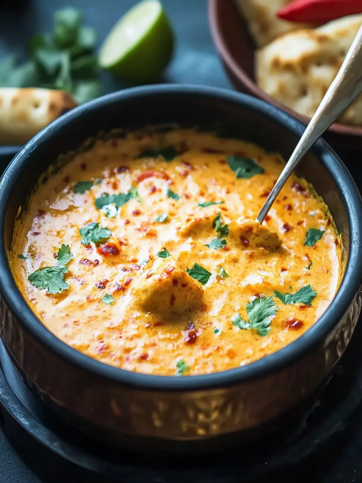 Spicy Pav Bhaji Fondue: A Cheesy Twist on Comfort Food 5 Spicy Pav Bhaji Fondue