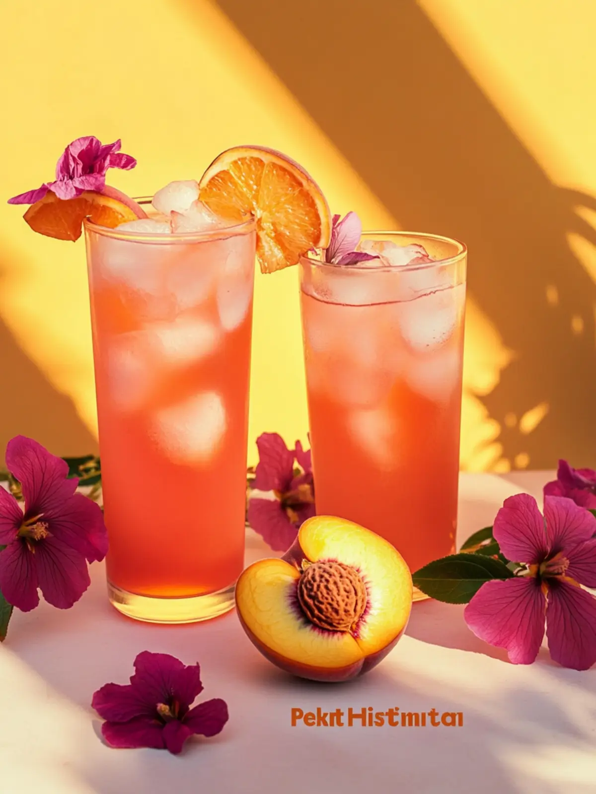 Peach Hibiscus Sunset Tea