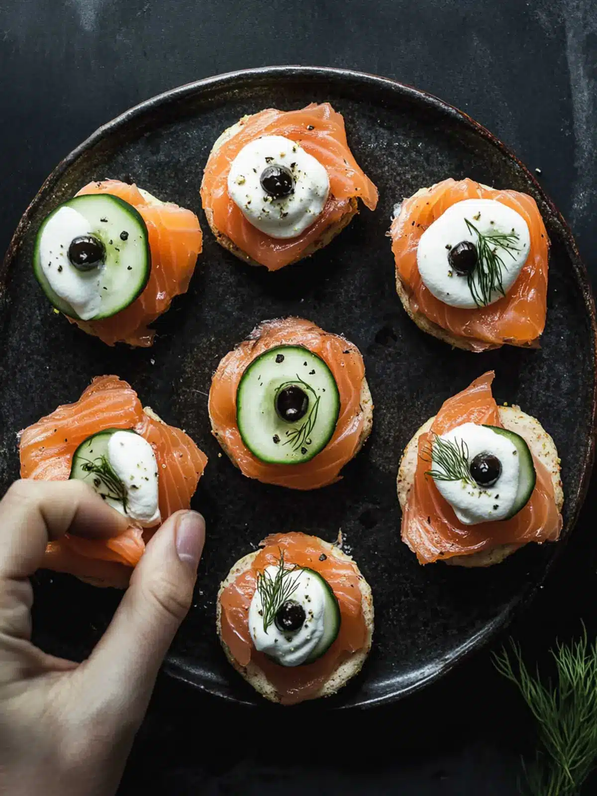 Easy Smoked Salmon Canapes