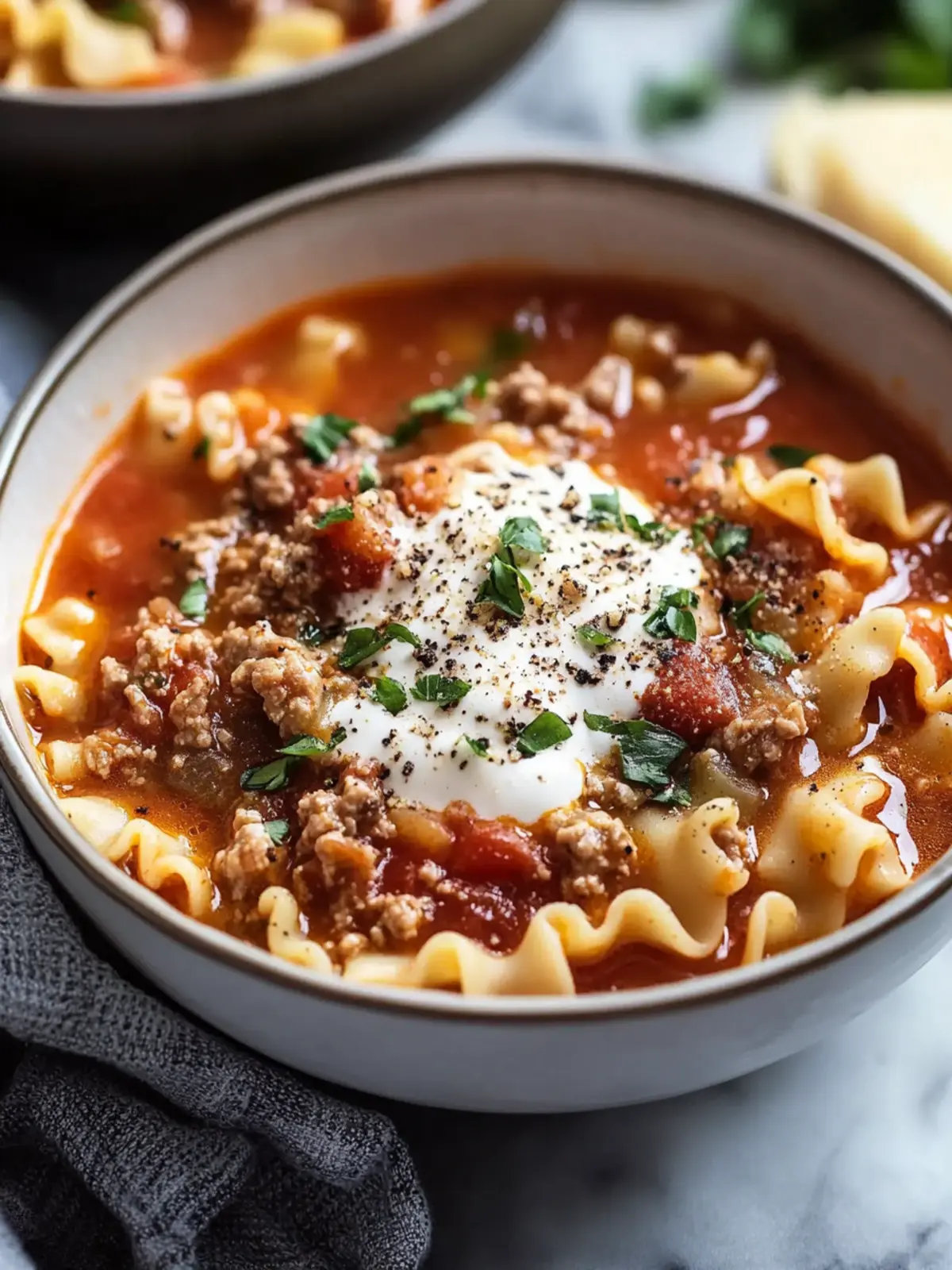 Cozy Up with Hearty Italian Lasagna Soup Tonight 4 Italian Lasagna Soup