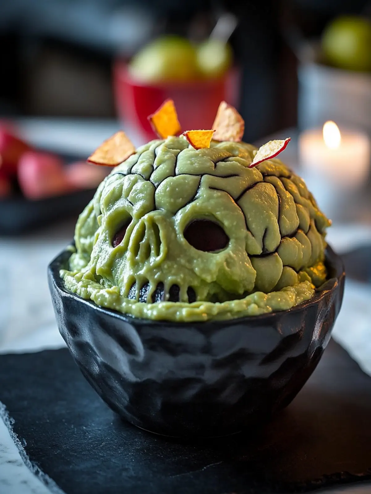 Zombie Brain Guacamole for a Spooky Halloween Feast 4 Zombie Brain Guacamole