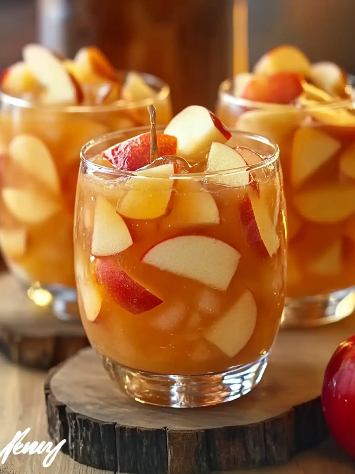 Caramel Apple Pie Punch Mocktail
