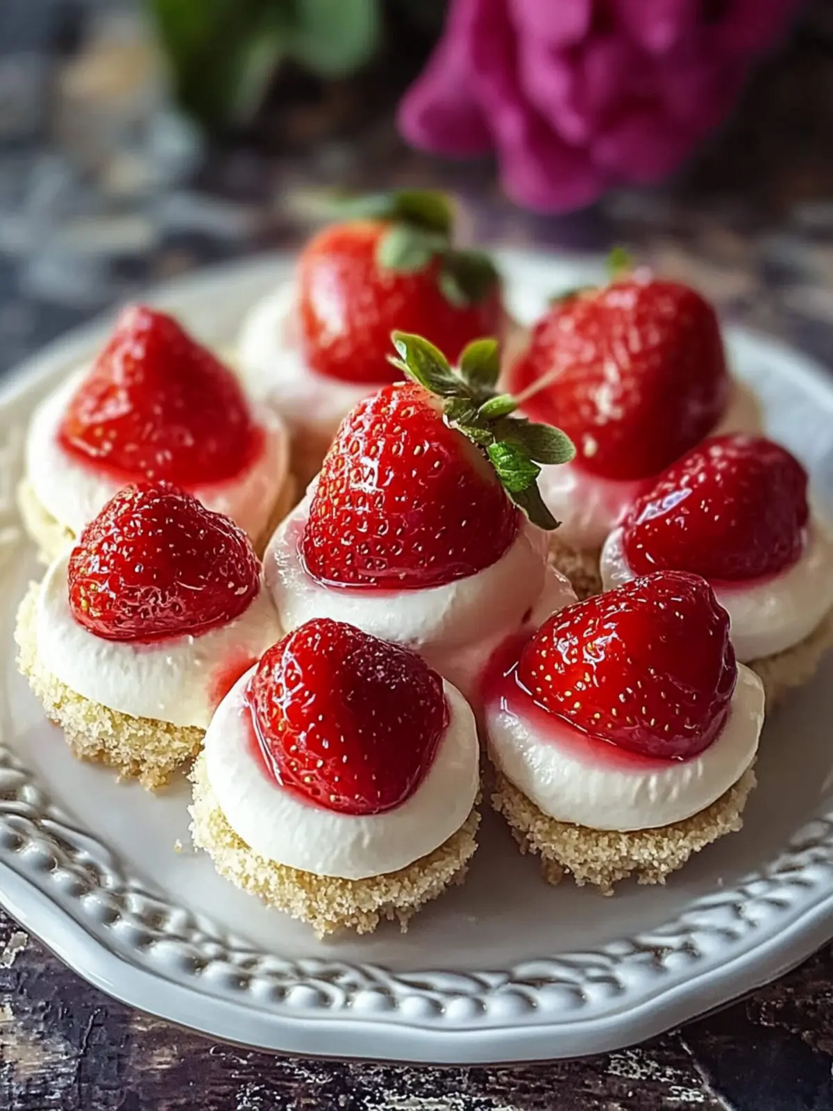 Cheesecake Deviled Strawberries