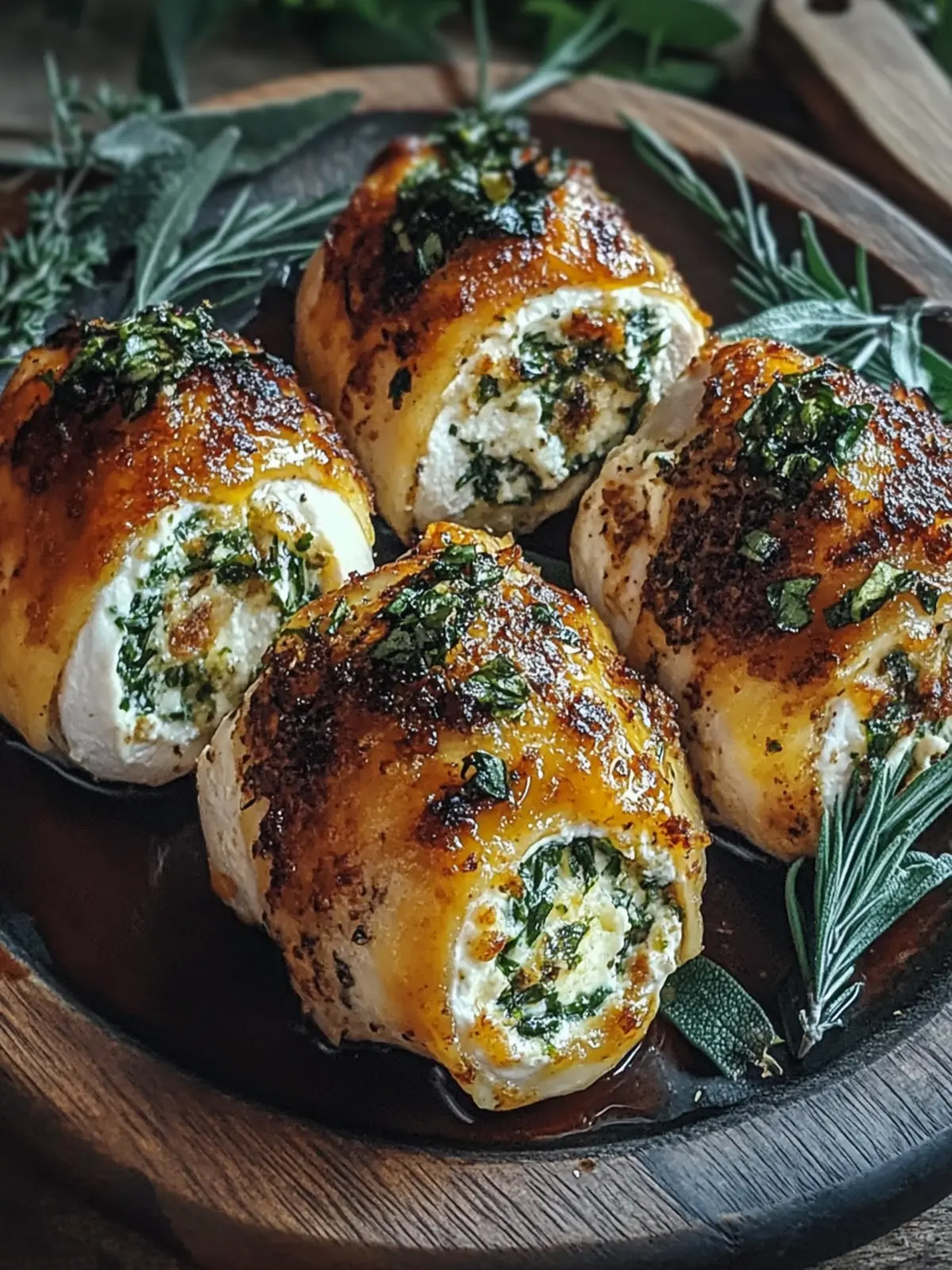 Herbed Ricotta Stuffed Chicken Rolls for a Flavor-Packed Dinner 4 Herbed Ricotta Stuffed Chicken Rolls