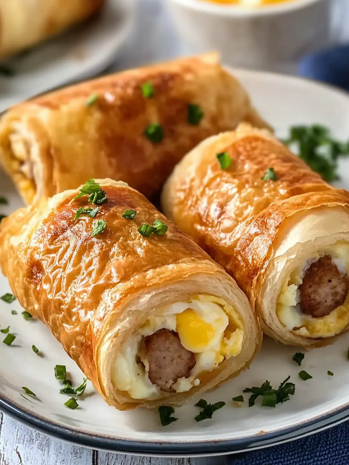 Sausage Egg Breakfast Roll-Ups