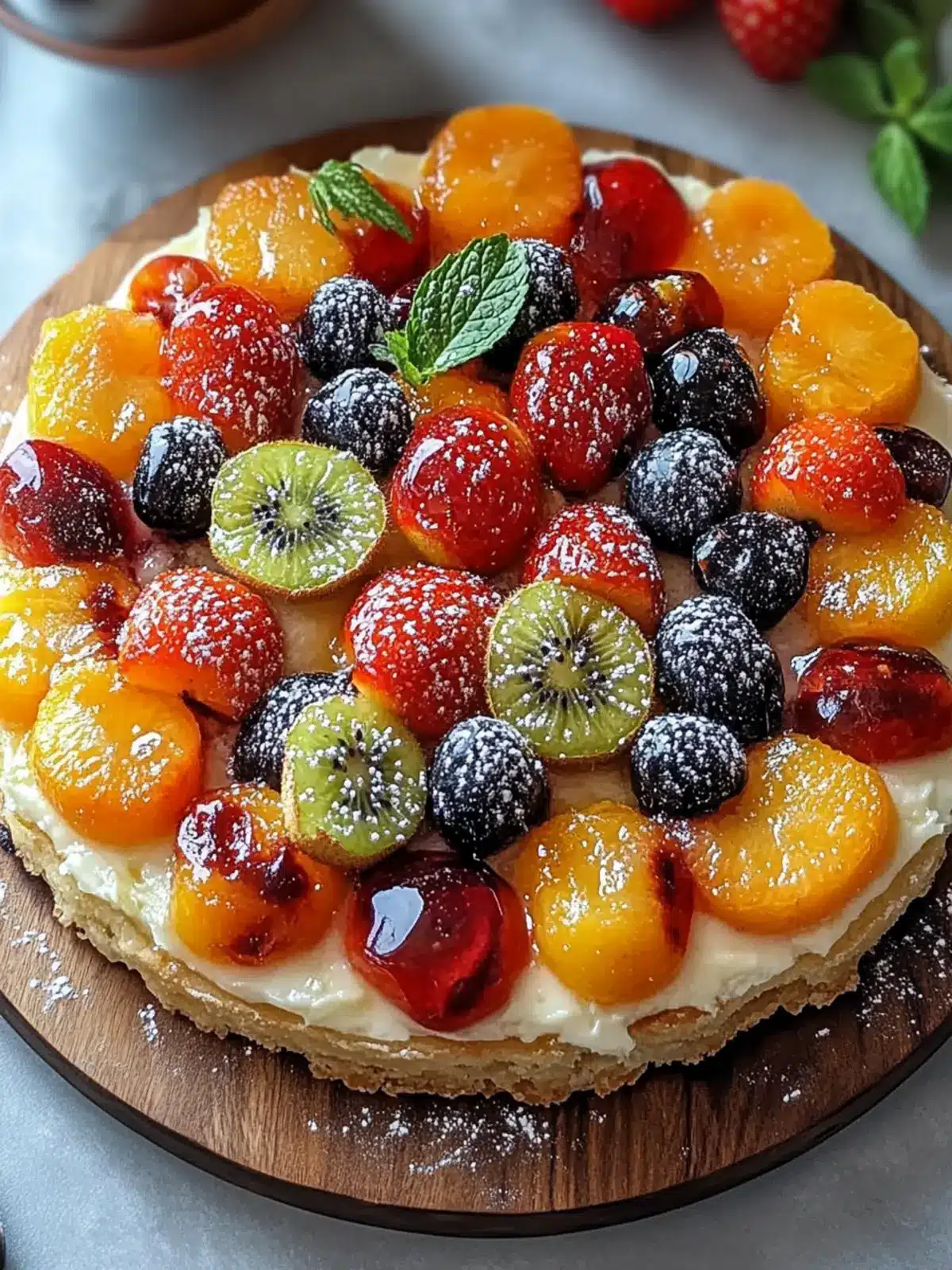 Fruity Bliss Roasted Fruit Pizza for a Sweet, Healthy Treat 4 Fruity Bliss Roasted Fruit Pizza