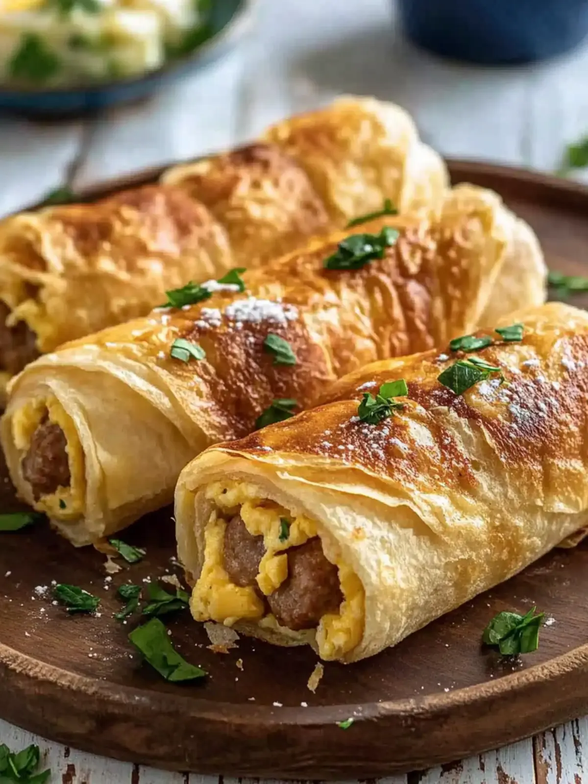 Sausage Egg Breakfast Roll-Ups