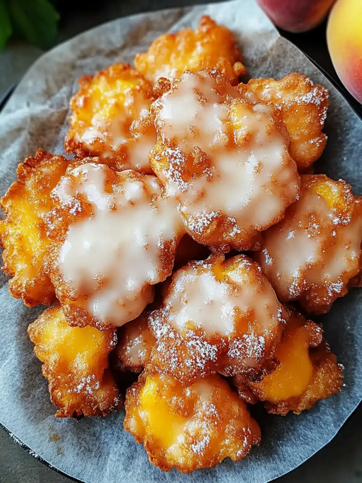 Fresh Peach Fritters