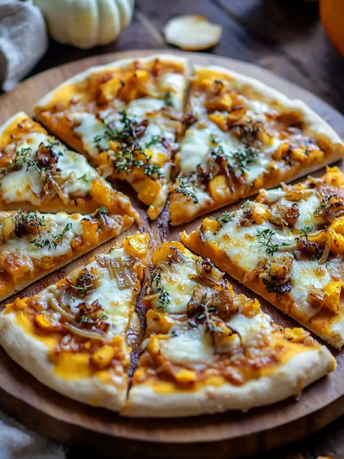 Savory Pumpkin Pizza with Havarti and Caramelized Onions Delight 4 Savory Pumpkin Pizza with Havarti and Caramelized Onions