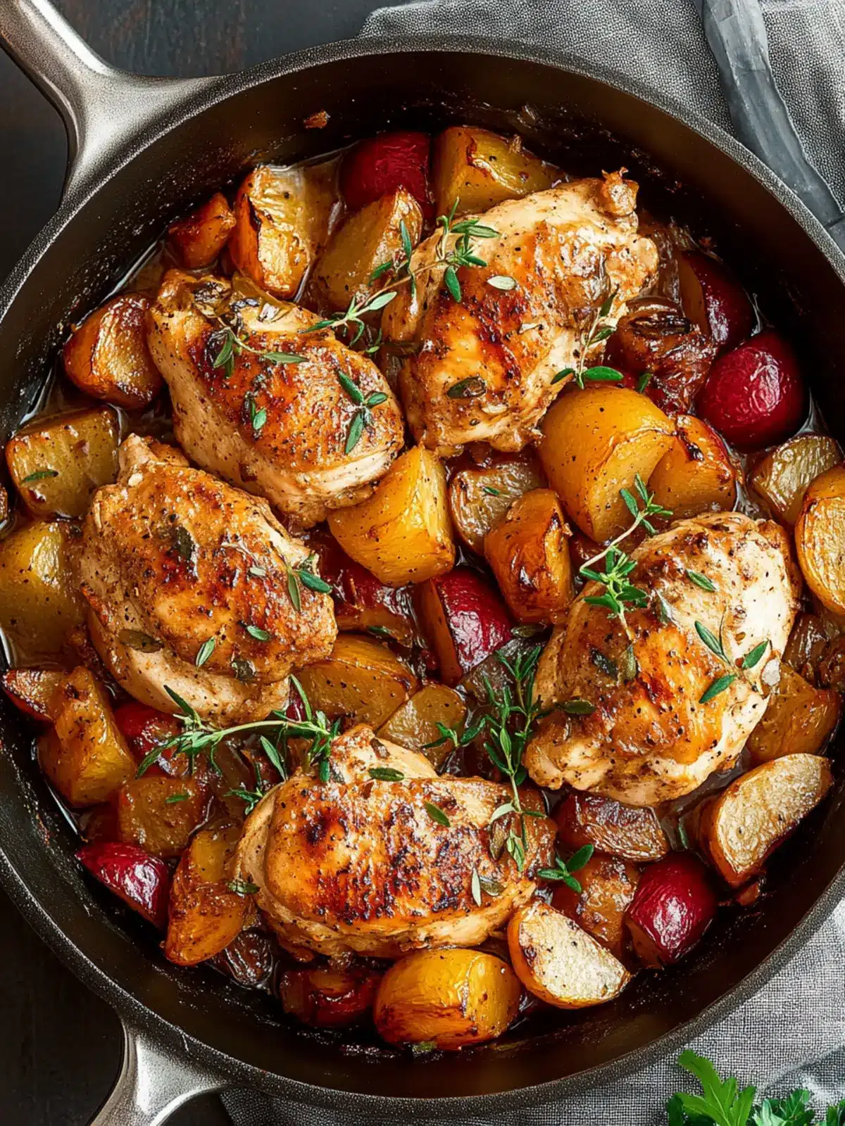Autumn Harvest Chicken Skillet: Cozy One-Pan Delight for Fall 3 Autumn Harvest Chicken Skillet