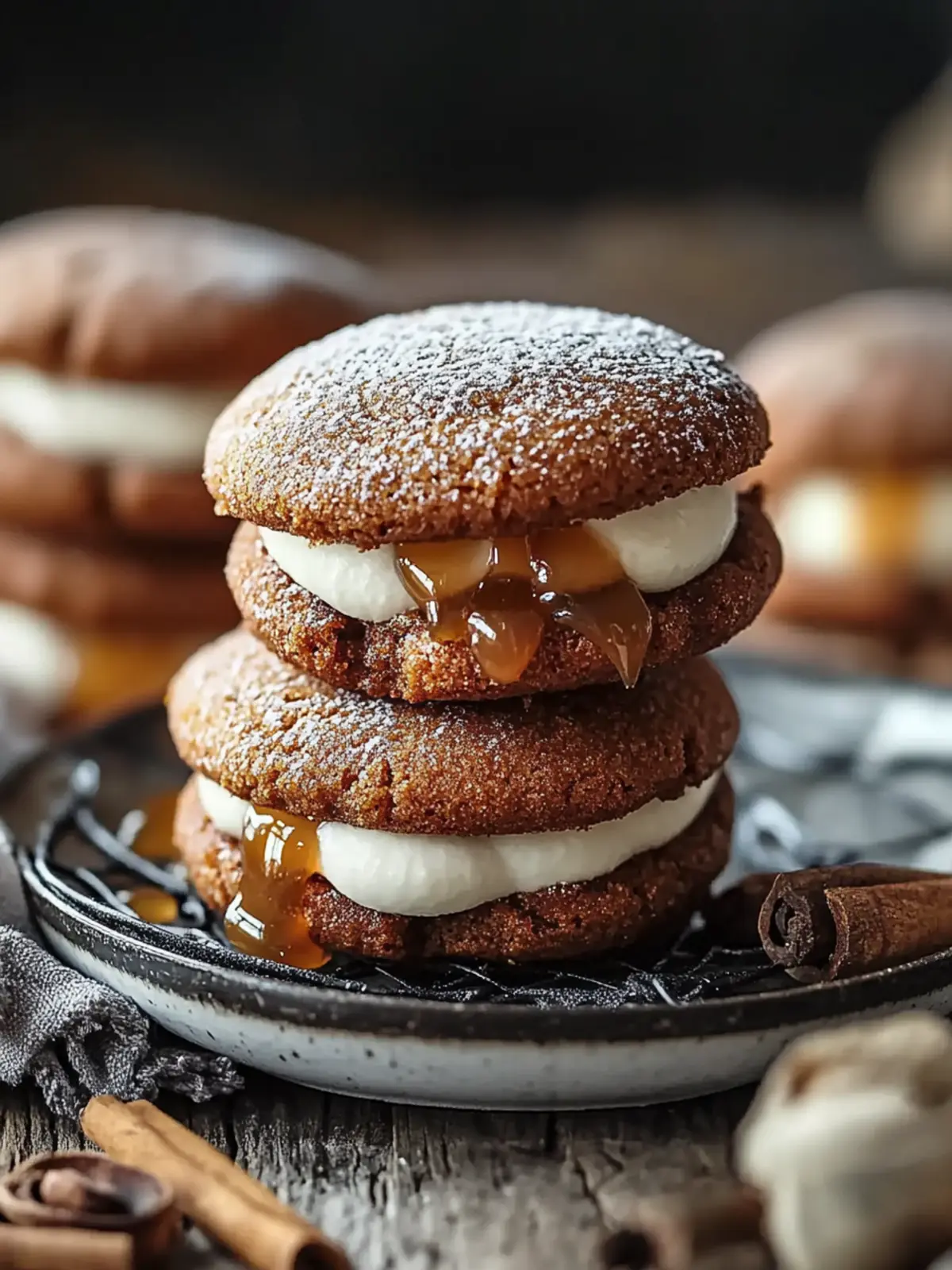 Delicious Apple Cider Whoopie Pie Cookies with Caramel Magic 2 Apple Cider Whoopie Pie Cookies with Caramel