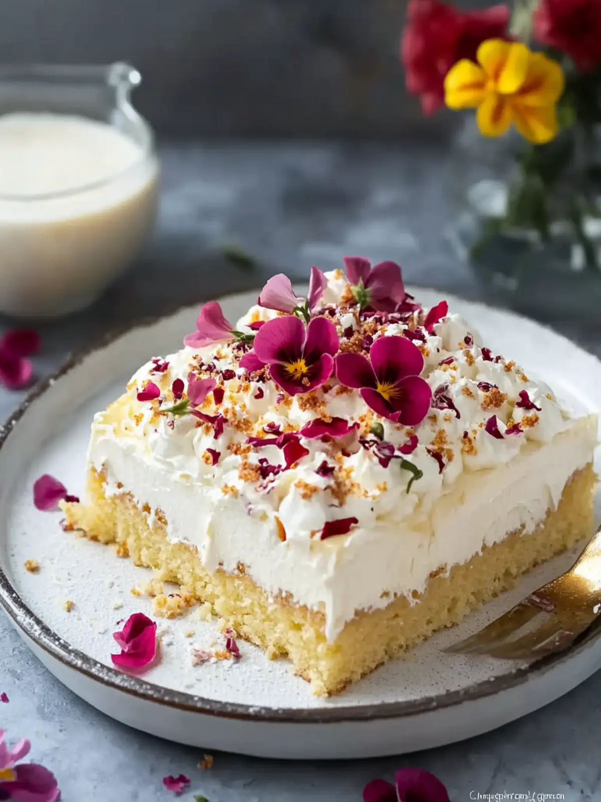 Delicious Thandai Tres Leches Cake for Festive Celebrations 4 Thandai Tres Leches Cake