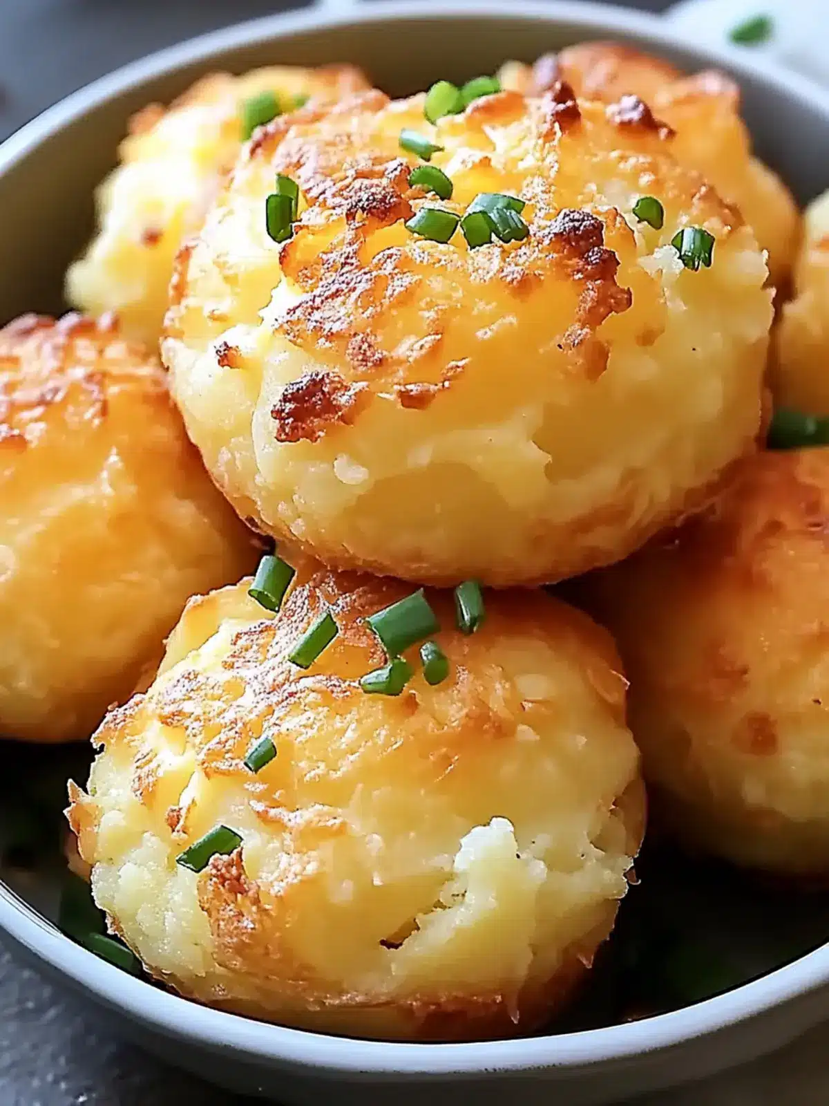 Cheesy Mashed Potato Puffs