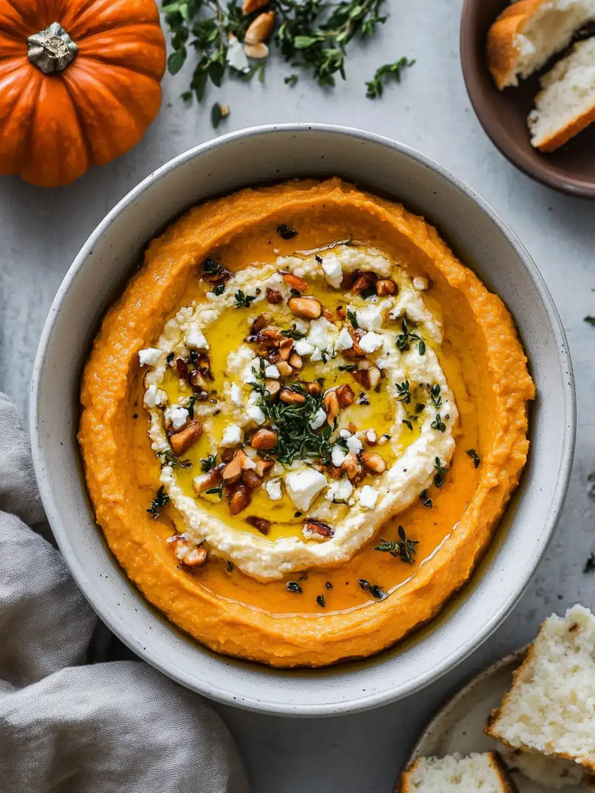Pumpkin Whipped Feta Dip: A Cozy Fall Flavor Boost 3 Pumpkin Whipped Feta Dip