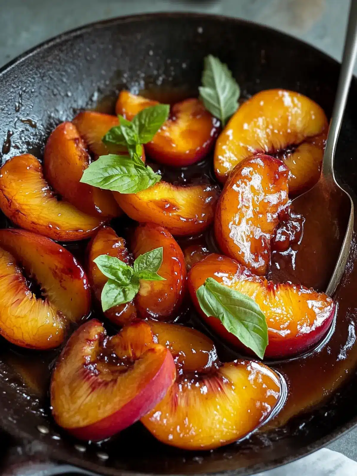 Caramelized Skillet Peaches