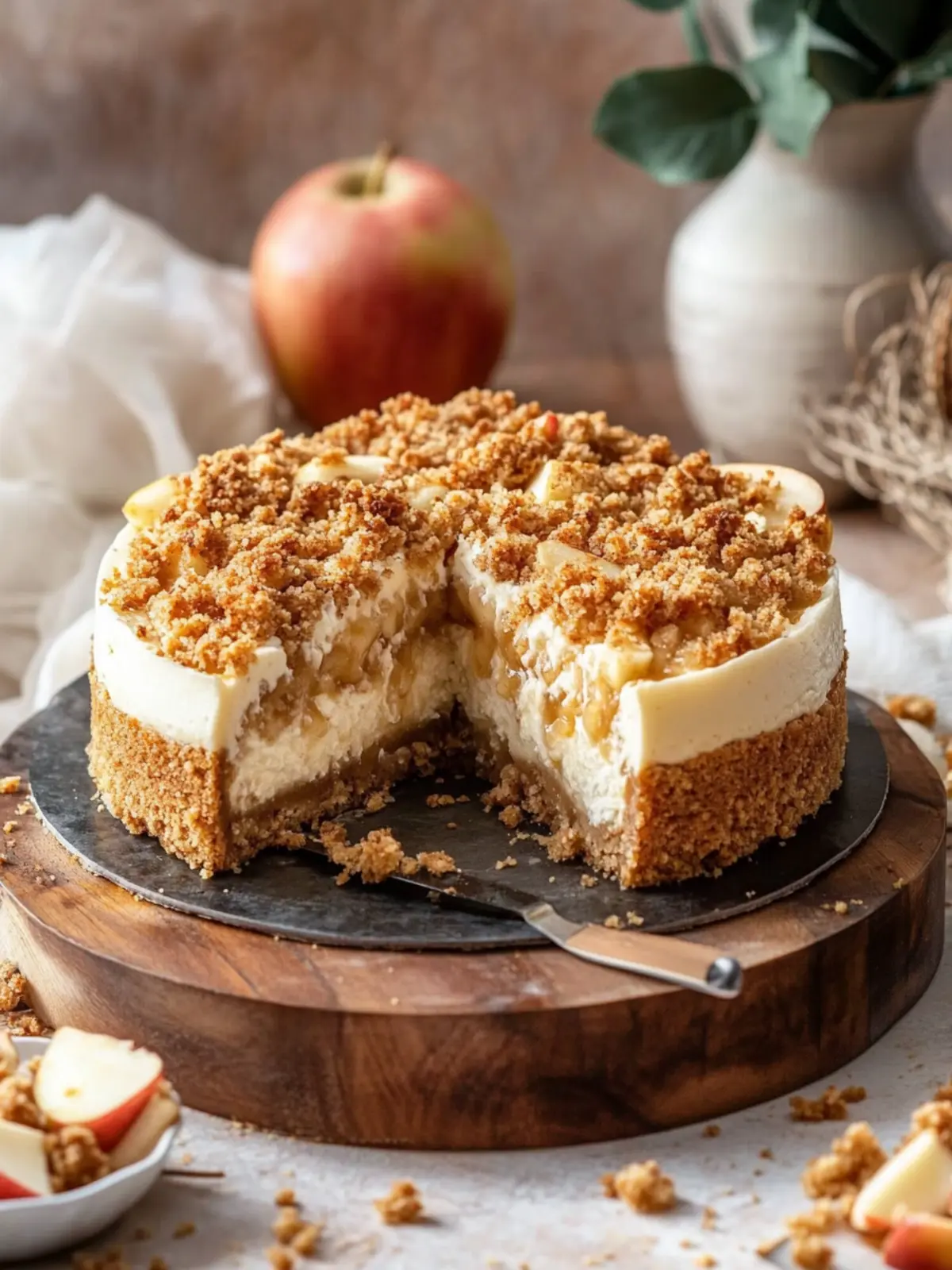 Apple Crumble Cheesecake: Your Cozy Fall Dessert Awaits 2 Apple Crumble Cheesecake