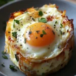 Baked Eggs Napoleon
