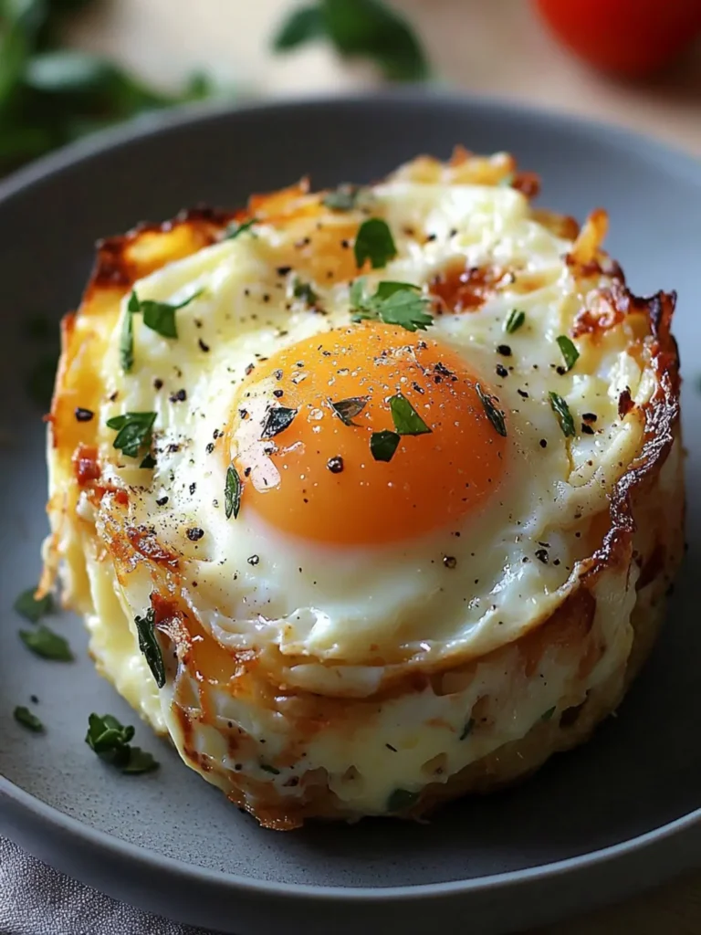 Baked Eggs Napoleon