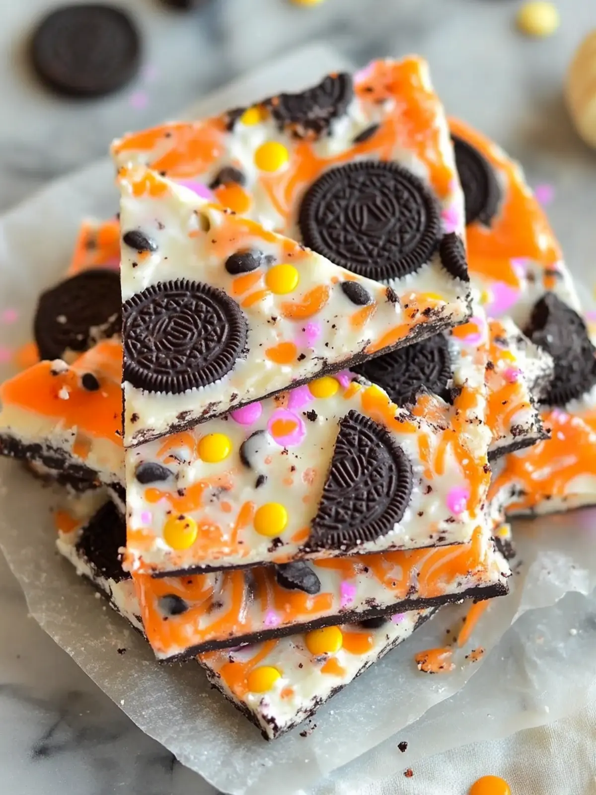 Festive Halloween Oreo Candy Bark That's Super Easy to Make 5 Festive Halloween Oreo Candy Bark