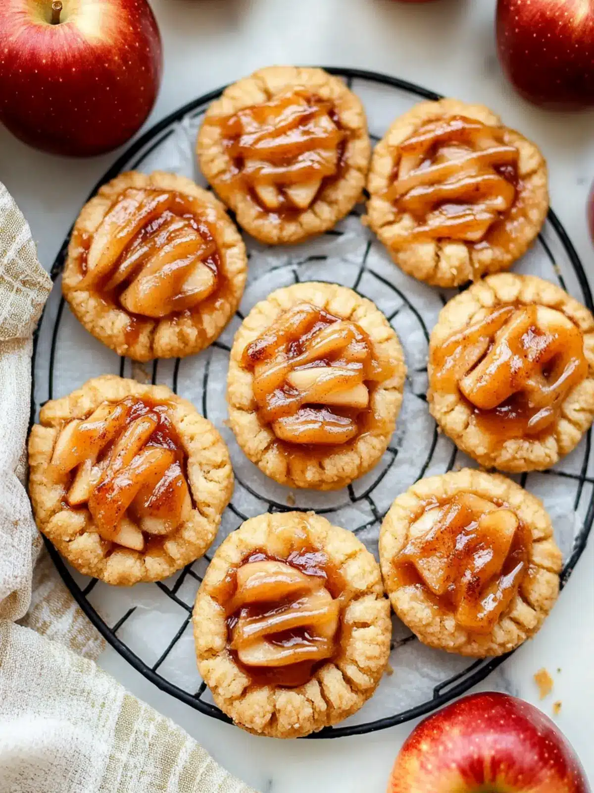 Soft Apple Pie Cookies with Caramel for Cozy Evenings 4 Soft Apple Pie Cookies