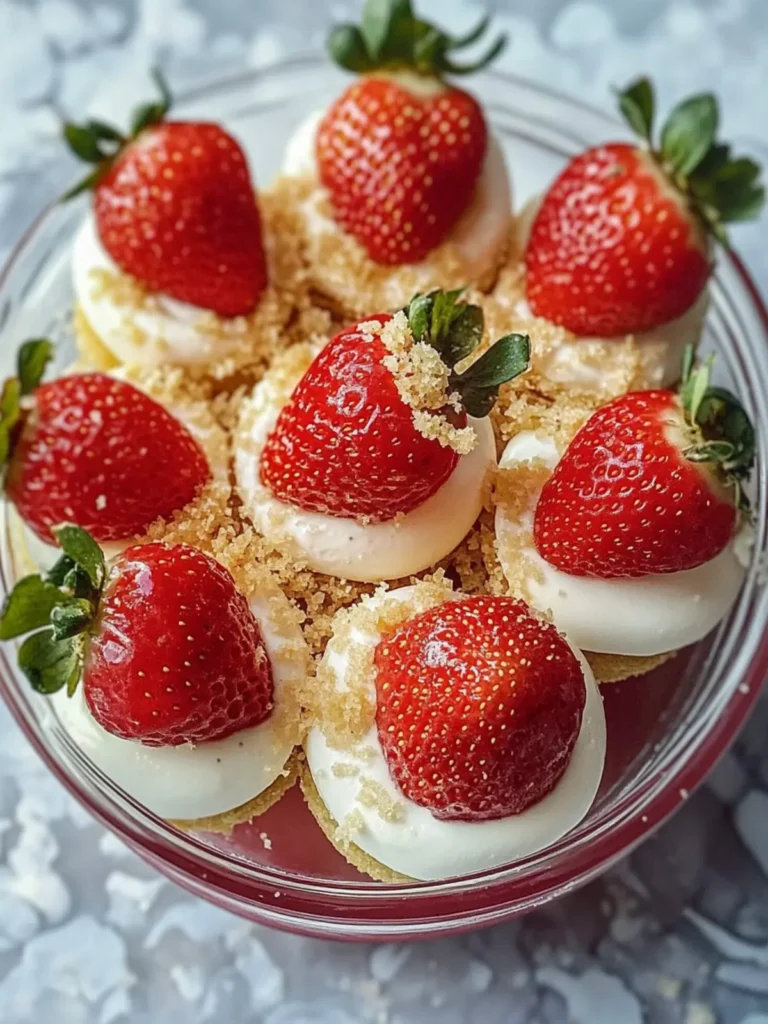 Cheesecake Deviled Strawberries