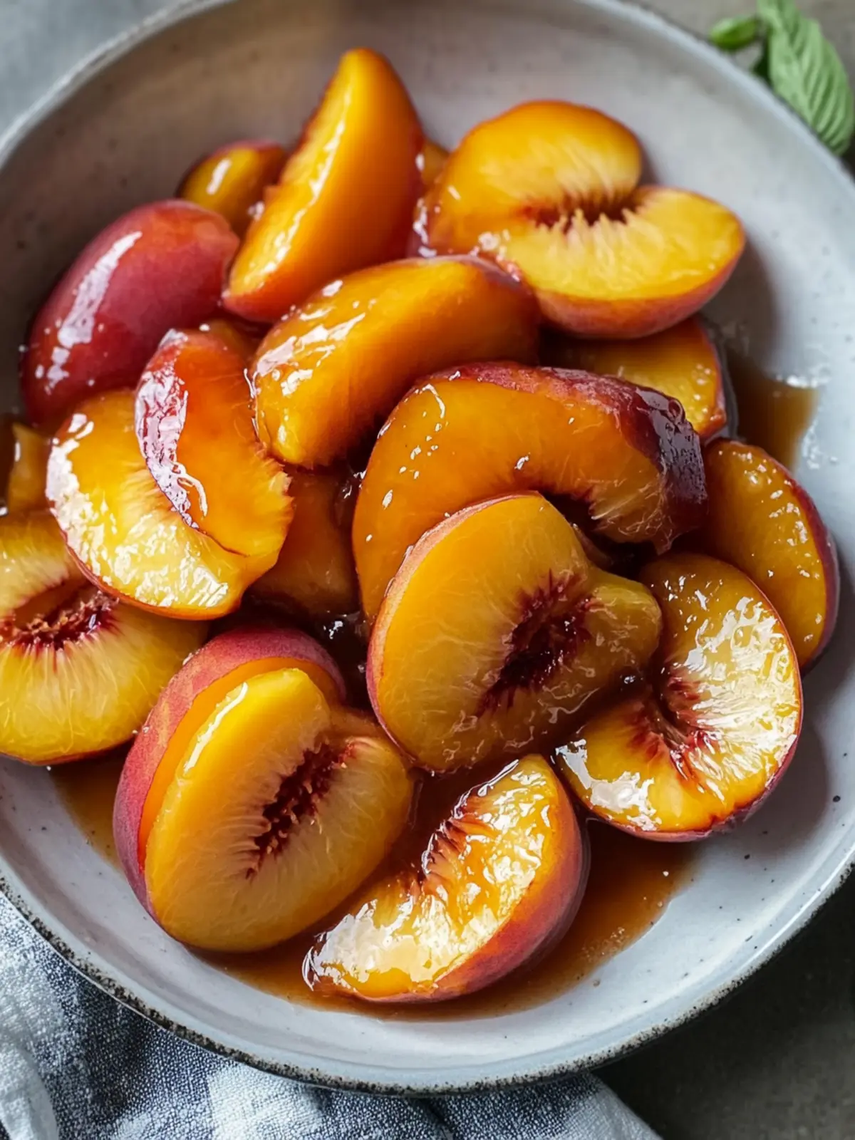 Caramelized Skillet Peaches