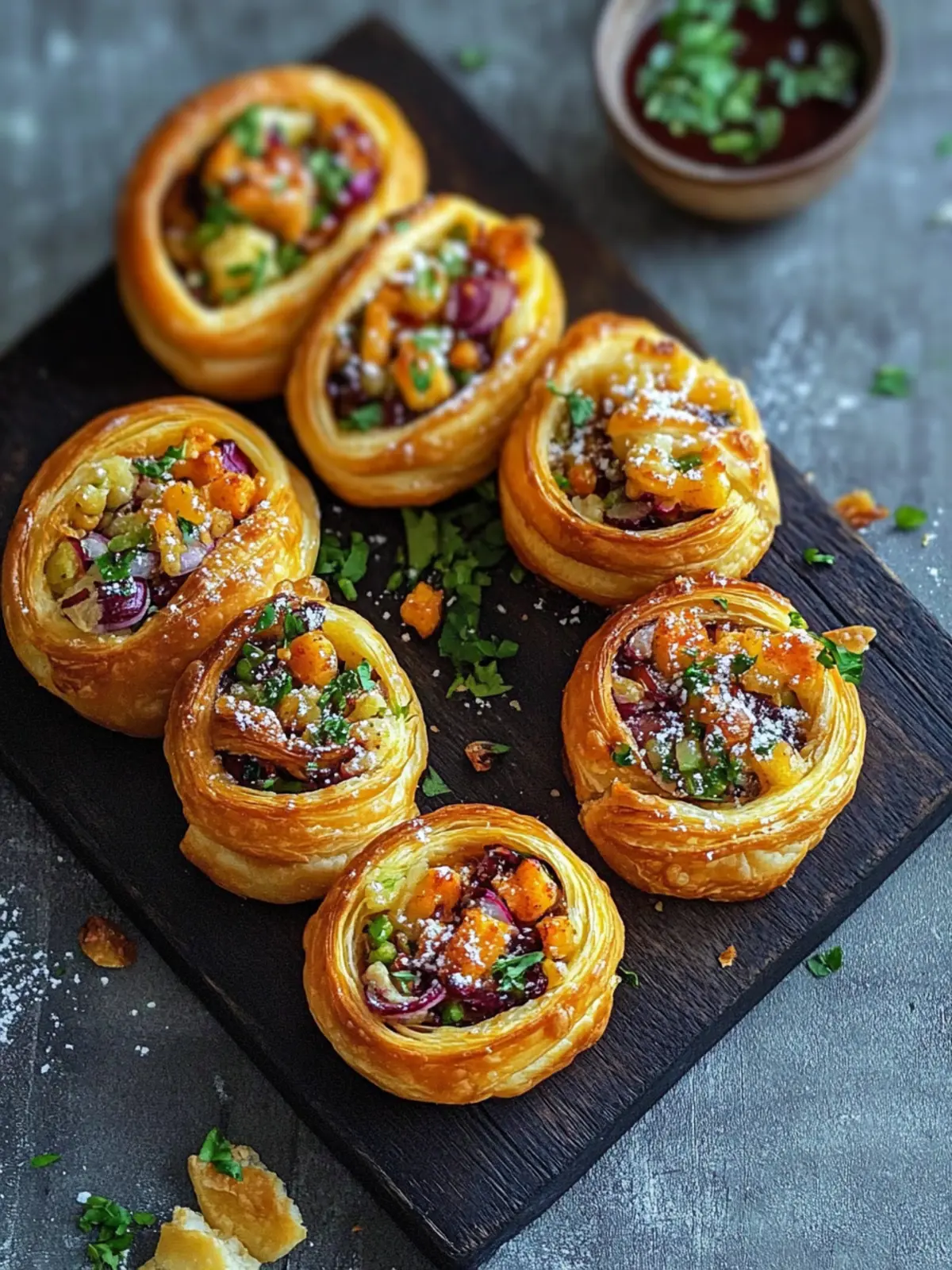 Dabeli Puff Pastry Swirl: A Flavorful Twist on Appetizers 4 Dabeli Puff Pastry Swirl
