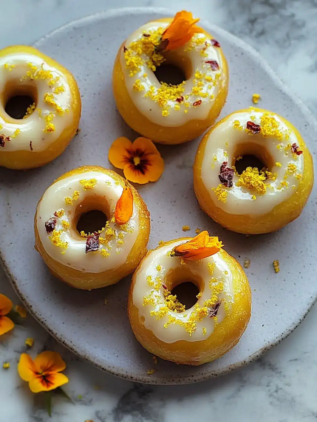 Rasmalai Donuts with Shot of Saffron Milk Delight 4 Rasmalai Donuts + Shot of Saffron Mil