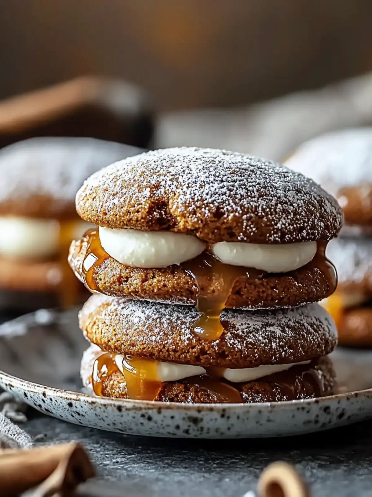 Delicious Apple Cider Whoopie Pie Cookies with Caramel Magic 3 Apple Cider Whoopie Pie Cookies with Caramel