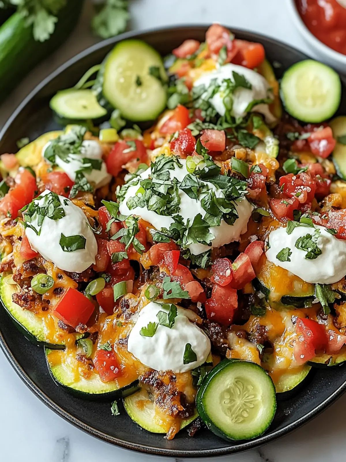 Zucchini Nachos Supreme: Guilt-Free Crunchy Delight 3 Zucchini Nachos Supreme
