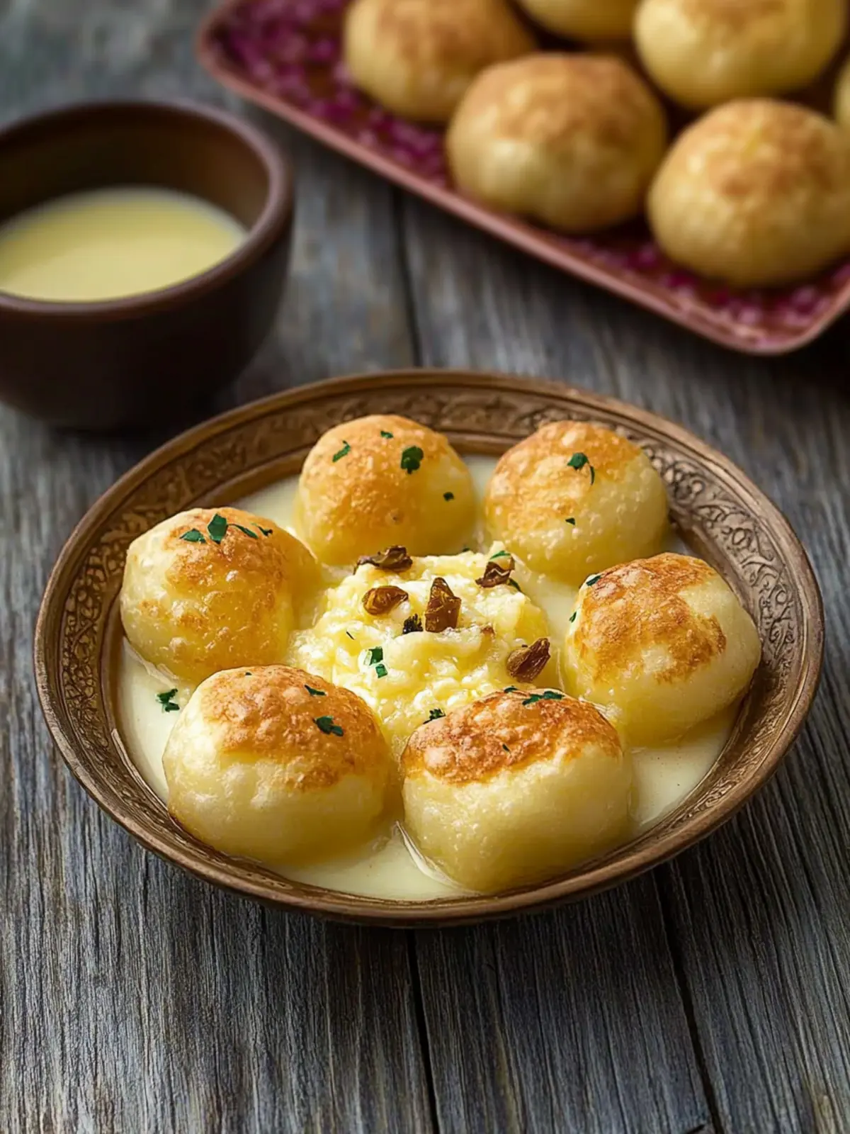 Kesar Shrikhand Golgappe: A Fun Twist on Indian Desserts 4 Kesar Shrikhand Golgappe